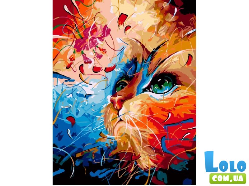 Картина по номерам Фантастическая кошка, Brushme (40х50 см)
