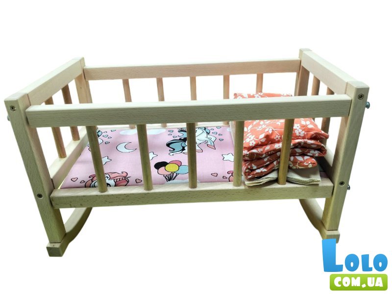 Кроватка для куклы с постелью Винни Пух
