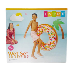 Надувной круг Пончик с присыпкой, Intex