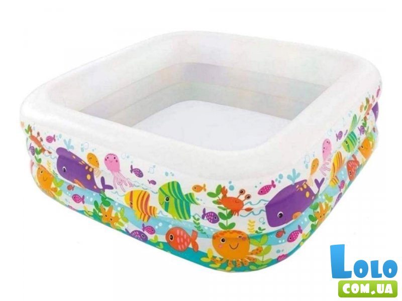Надувной бассейн Аквариум, Intex