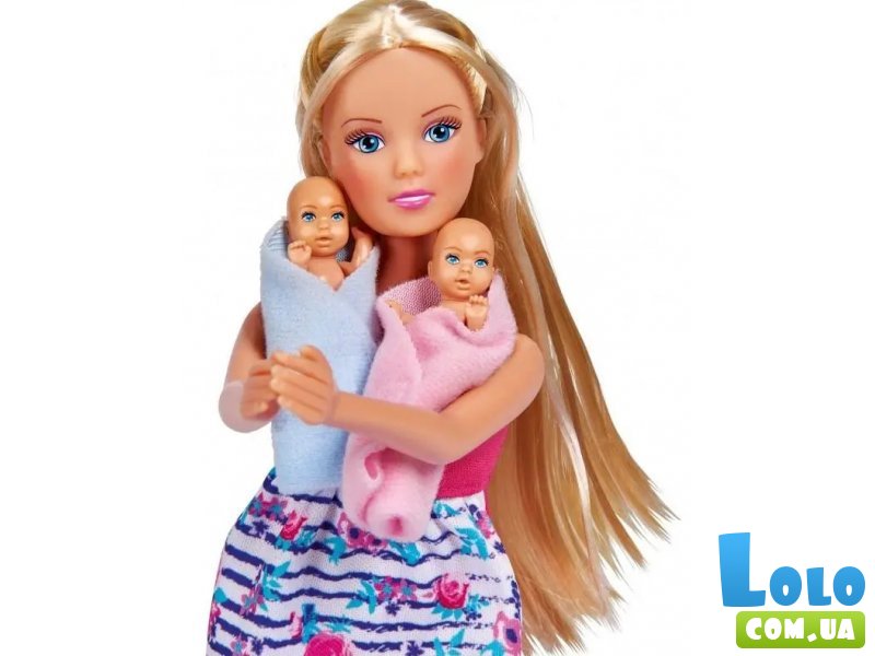 Кукольный набор Steffi Беременная двойней с младенцами и аксессуарами