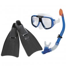 Набор для плавания маска, трубка и ласты, Intex