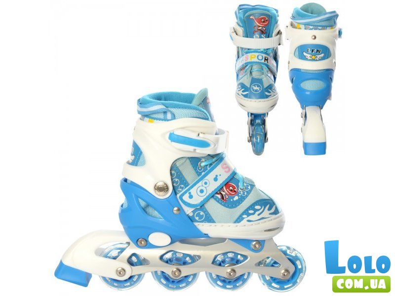 Детские ролики, S (31-34), голубые