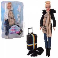 Кукла с чемоданом и аксессуарами, Defa (в ассортименте)