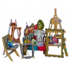 Коллекционный набор мебели Мастерская художника, Умная Бумага, 40 дет.