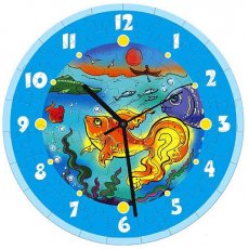 Сборная пазл-игрушка Часы "Золотая рыбка"