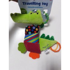 Подвесная игрушка мягкая с вибрацией "Крокодил"