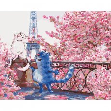Картина по номерам Свидание в Париже, Идейка (40х50 см)