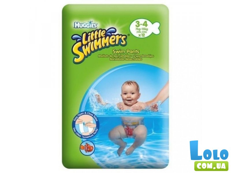 Подгузники для плавания Huggies Little Swimmer, 12 шт.