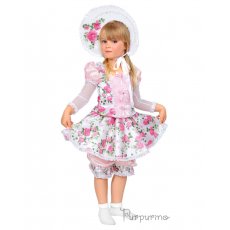 Карнавальный костюм Purpurino "Кукла с розами", размер 32