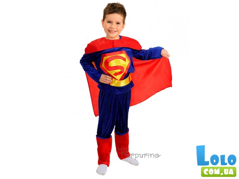 Карнавальный костюм Purpurino "Супермен", размер 34