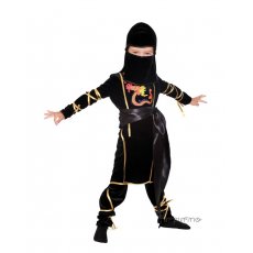 Карнавальный костюм Purpurino "Чёрный ниндзя", размер 30