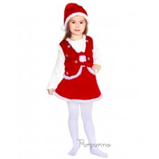 Карнавальный костюм Purpurino "Санта - девочка", размер 32