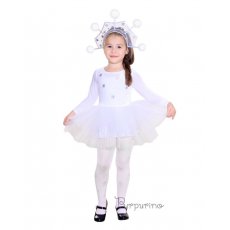 Карнавальный костюм Purpurino "Снежинка (велюр)", размер 30
