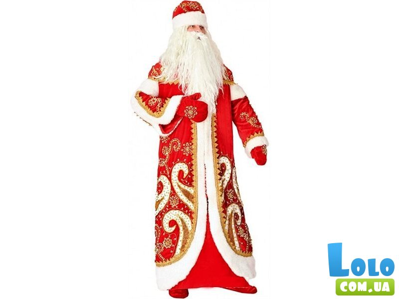 Карнавальный костюм Purpurino "Дед Мороз", красный