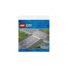 Конструктор Lego "Боковая и прямая дорога", серия "City", 2 эл.
