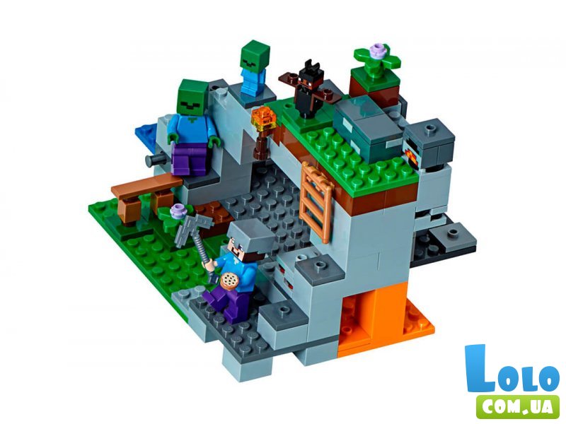 Конструктор Lego "Пещера зомби", серия "Minecraft", 241 эл.