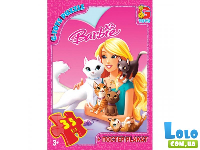 Пазлы Barbie, G-Toys, 35 эл.