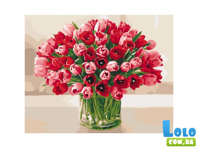 Картина по номерам Жгучие тюльпаны, Идейка (40х50 см)