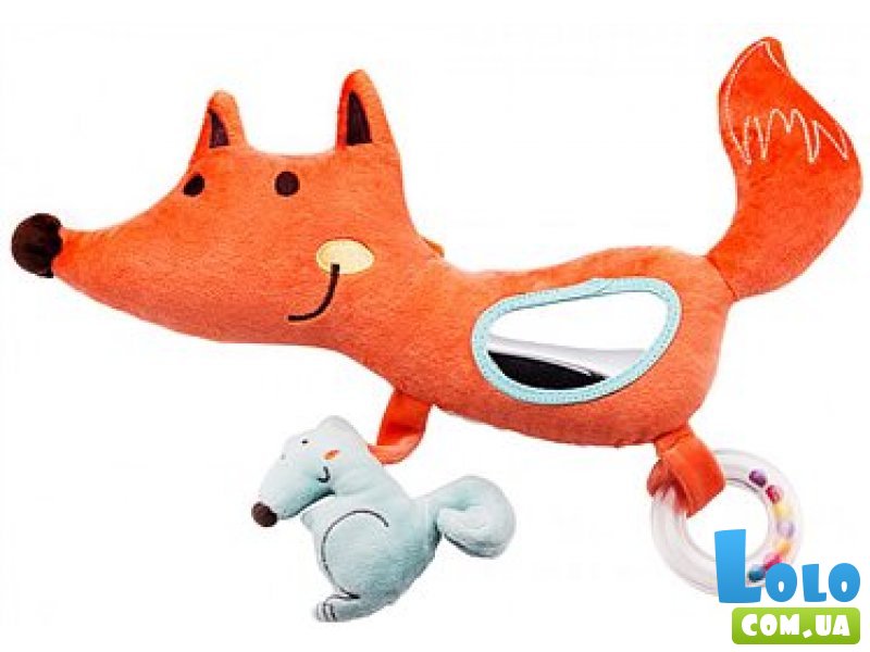 Подвесная игрушка Labebe "Activity fox for baby chair 0m+"