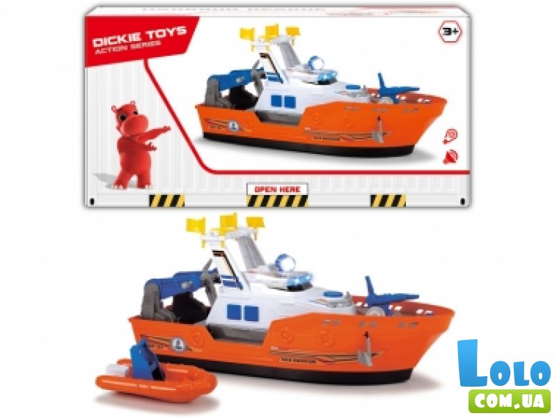 Катер с лодкой Dickie Toys "Спасательный"