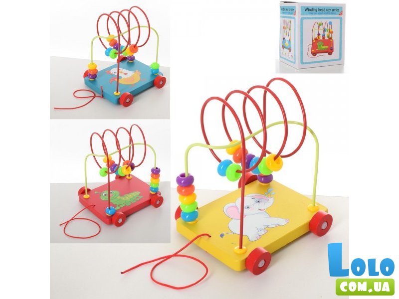 Деревянная игрушка "Лабиринт", каталка (в ассортименте)