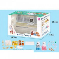 Мебель для кукол "Ванная комната", 2 фигурки