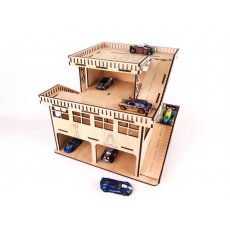 Деревянный 3D конструктор Парковка для машинок, Зирка, 55 дет.