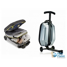 Чемодан-самокат Micro Luggage (черный)