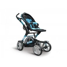 Универсальная коляска 2 в 1 ABC Design 4-Tec Turquoise Black (голубая с черным)