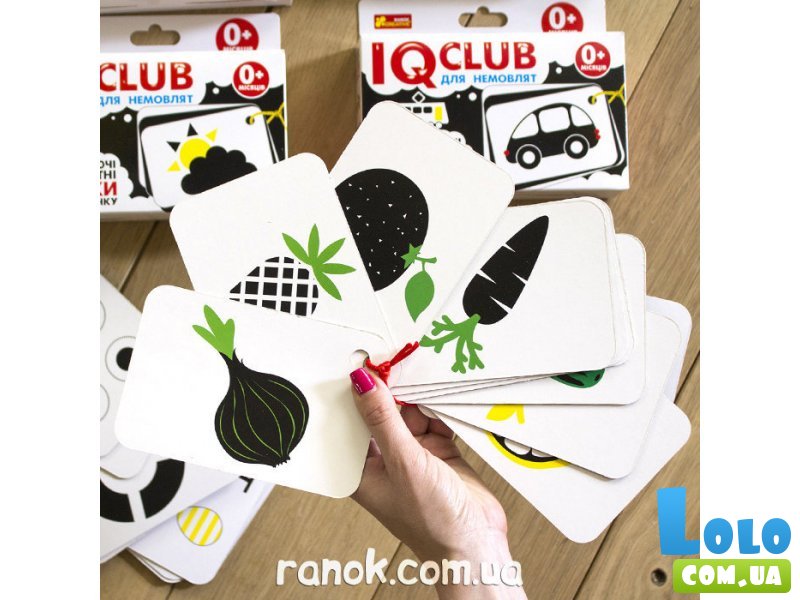 Развивающие контрастные карточки на шнурке ТМ Ranok-Creative "Транспорт"