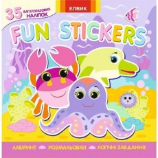 Книга с наклейками Елвик "Fun stickers книга 6", укр.