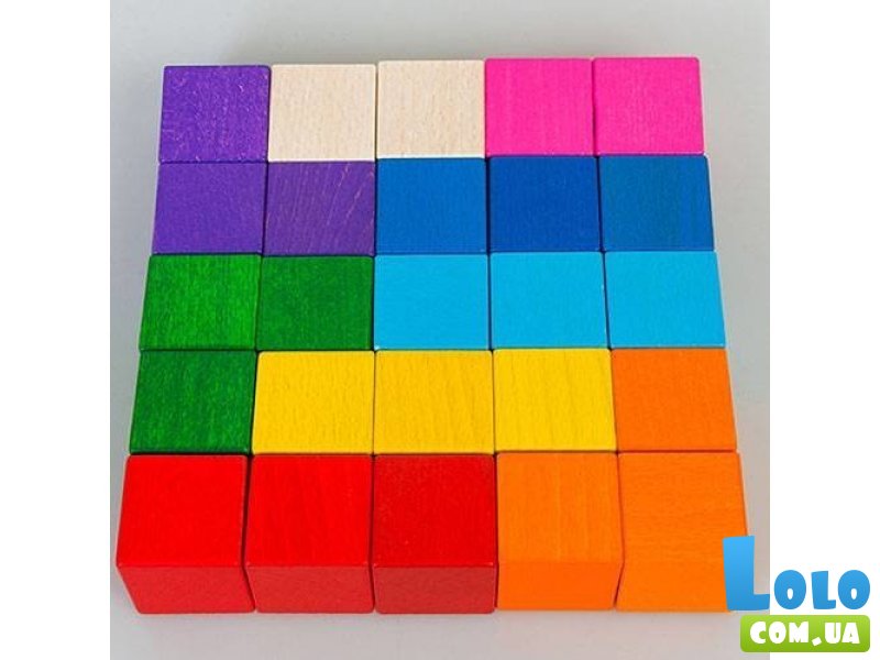 Кубики цветные ТАТО, 25 шт.