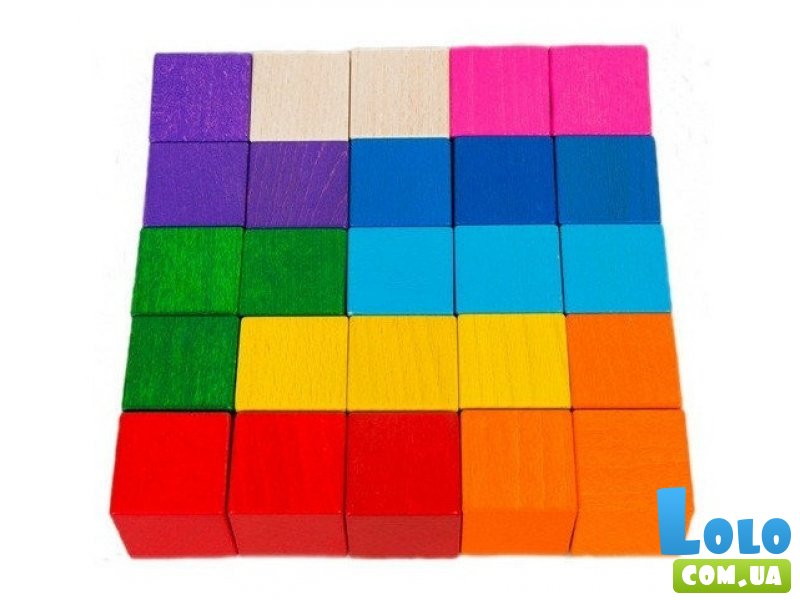 Кубики цветные ТАТО, 25 шт.