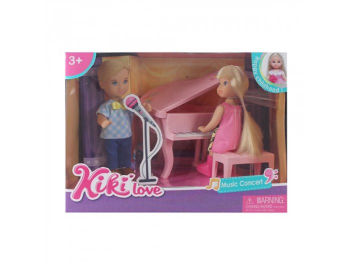 Игровой набор Куклы с пианино