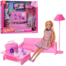 Кукла с мебелью Гостиная, Defa (в ассортименте)