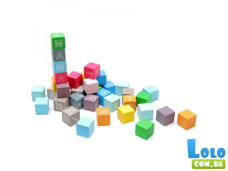 Кубики цветные с буквами "Винни Пух"