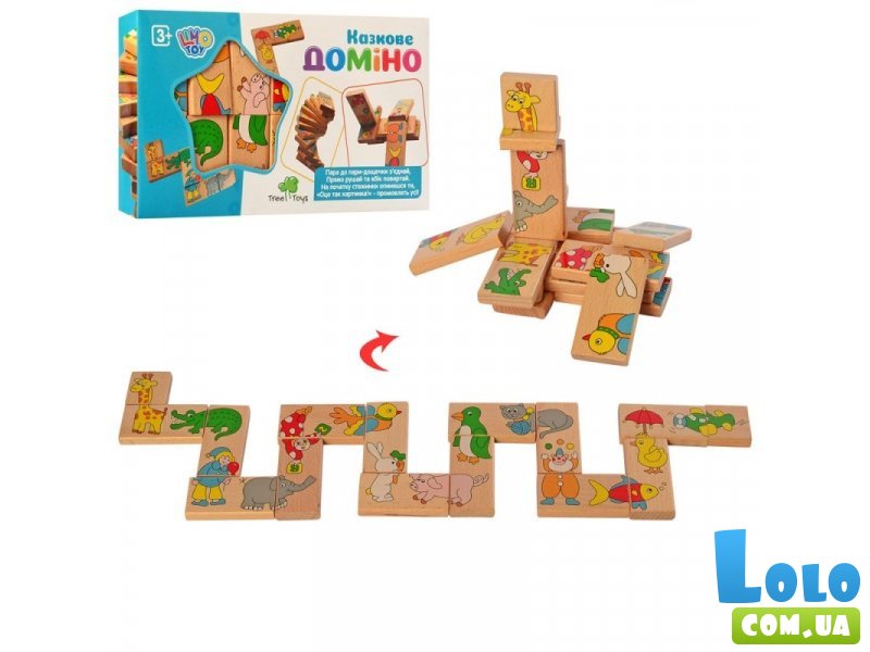 Деревянная игрушка Домино. Животные