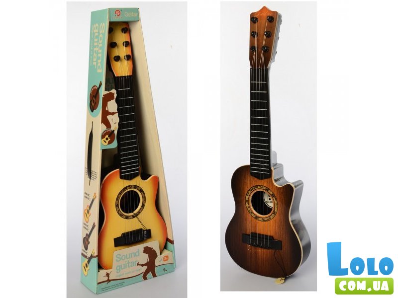 Игрушечная гитара, медиатор (в ассортименте)