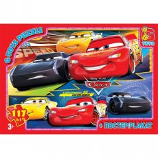 Пазлы Тачки, G-Toys, 117 эл.