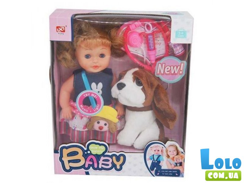 Кукла с собачкой "Baby"