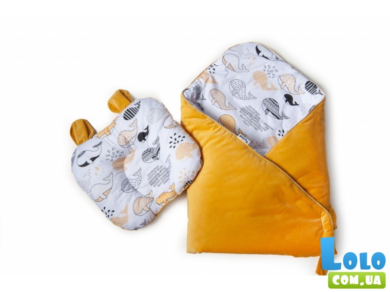 Набор конверт - плед с подушкой Twins "Bear" (в ассортименте)