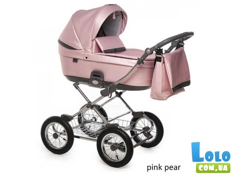 Универсальная коляска Roan Bloom Classic "Pink Pearl", розовая