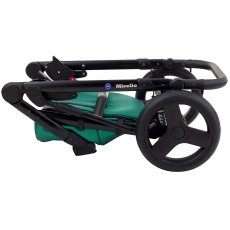 Универсальная коляска 2 в 1 Mirello Plus, кожа 100% MP-35, Bair (зелёный перламутр-черная)