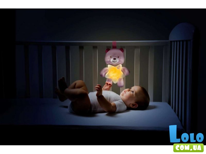 Игрушка музыкальная на кроватку ТМ Chicco "First Dreams Goodnight Bear", для девочек