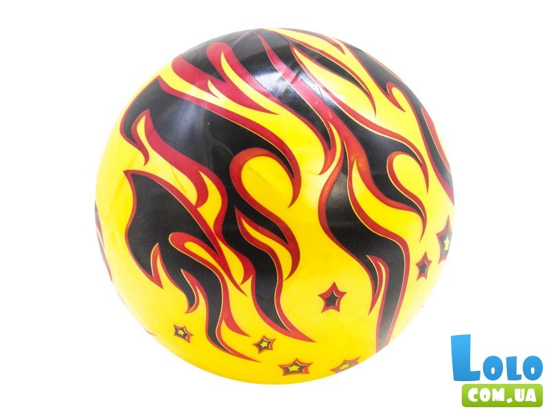 Мяч резиновый цветной Пламя (20 см)