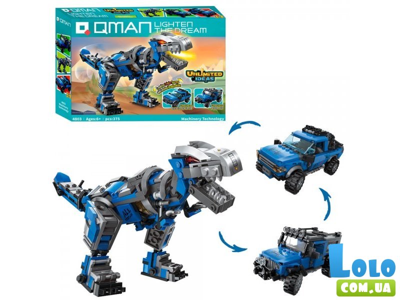 Конструктор Трансформер 3 в 1, Qman (4803), 375 дет.