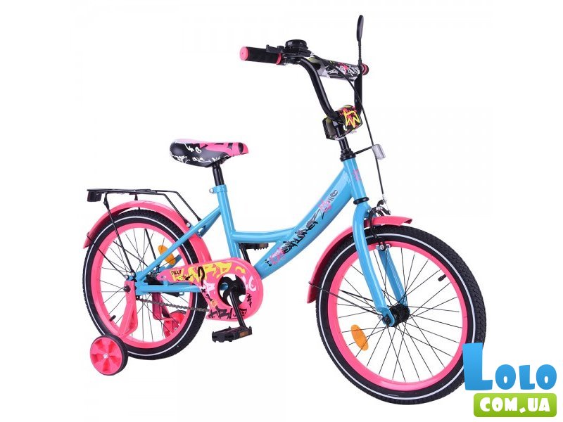 Детский велосипед Explorer 18", Tilly (голубо - розовый)