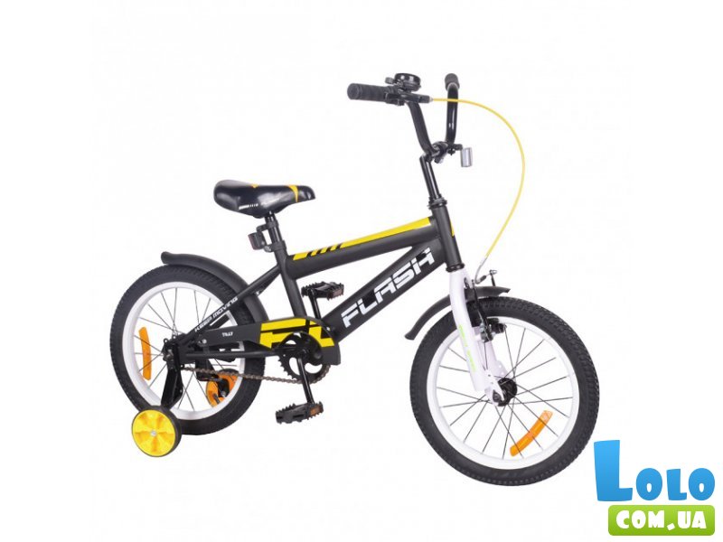 Детский велосипед Flash 16", Tilly (черно-белый)