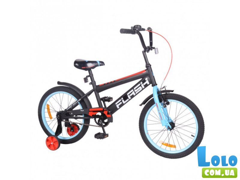 Детский велосипед Flash 18", Tilly (черно-синий)